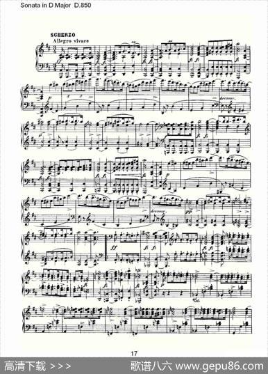 SonatainDMajorD.850（D大调奏鸣曲D.850）