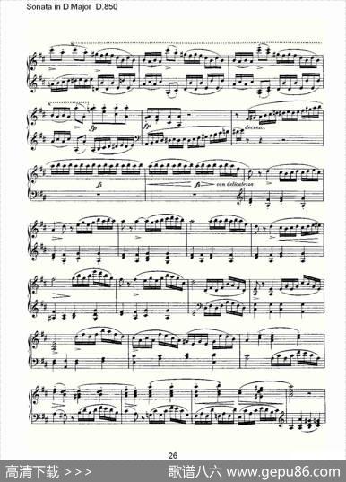 SonatainDMajorD.850（D大调奏鸣曲D.850）