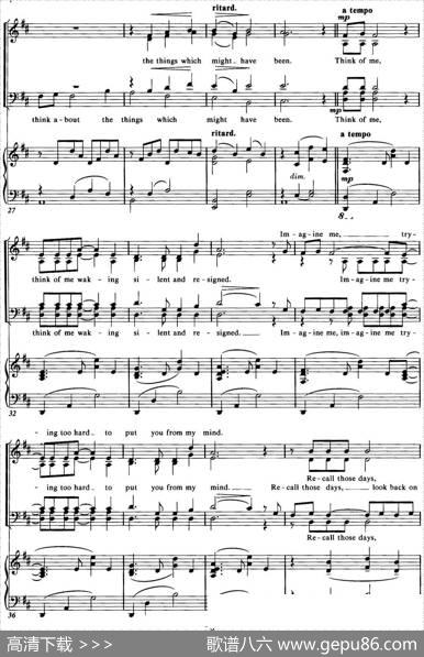 ChoralSuitefromThePhantomoftheOpera（1THINKOFME、四重奏）