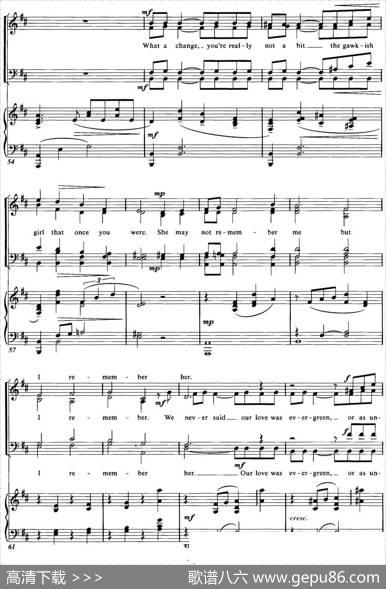 ChoralSuitefromThePhantomoftheOpera（1THINKOFME、四重奏）