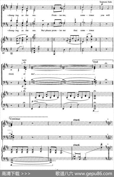 ChoralSuitefromThePhantomoftheOpera（1THINKOFME、四重奏）