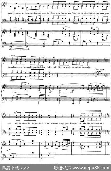 ChoralSuitefromThePhantomoftheOpera（3THEMUSICOFTHENIGHT、四重奏）