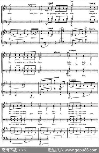 ChoralSuitefromThePhantomoftheOpera（3THEMUSICOFTHENIGHT、四重奏）