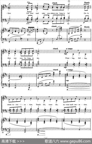 ChoralSuitefromThePhantomoftheOpera（3THEMUSICOFTHENIGHT、四重奏）