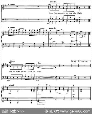 ChoralSuitefromThePhantomoftheOpera（3THEMUSICOFTHENIGHT、四重奏）