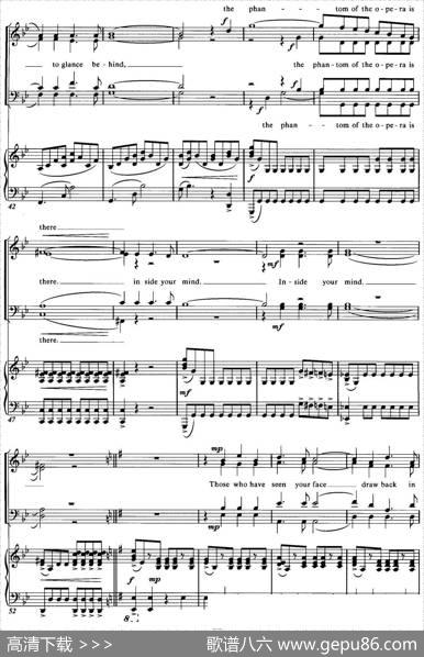 ChoralSuitefromThePhantomoftheOpera（4THEPHANTOMOFTHEOPERA、四重奏）