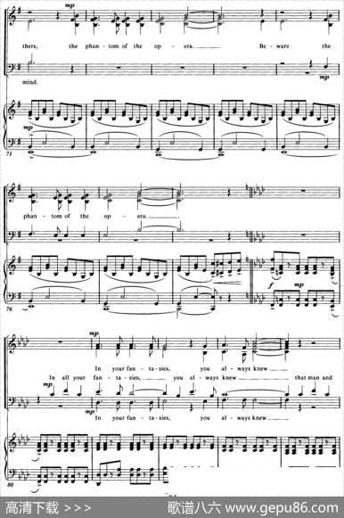 ChoralSuitefromThePhantomoftheOpera（4THEPHANTOMOFTHEOPERA、四重奏）