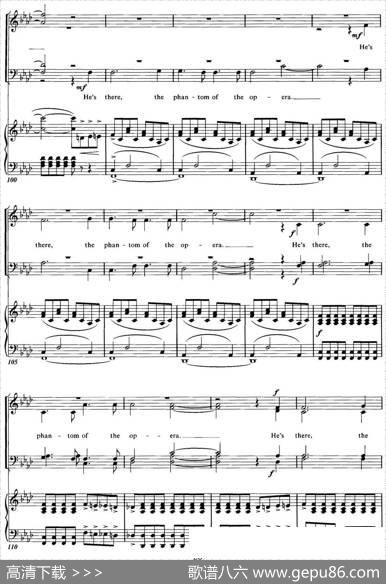 ChoralSuitefromThePhantomoftheOpera（4THEPHANTOMOFTHEOPERA、四重奏）