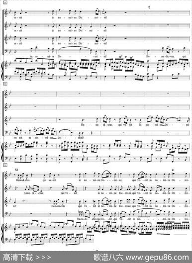 N°11Benedictus（萨克斯四重奏+钢琴伴奏）