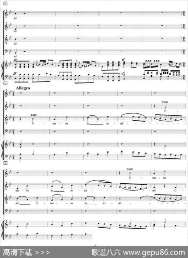 N°11Benedictus（萨克斯四重奏+钢琴伴奏）