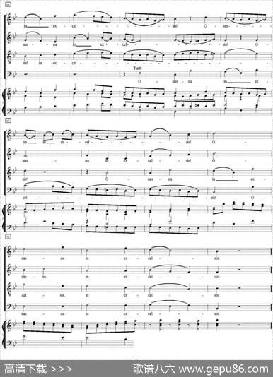 N°11Benedictus（萨克斯四重奏+钢琴伴奏）