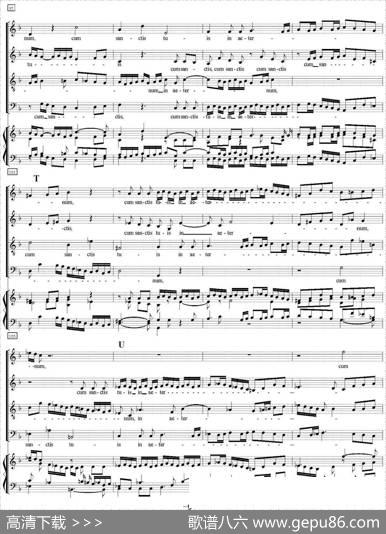 N°12AgnusDei（萨克斯四重奏+钢琴伴奏）