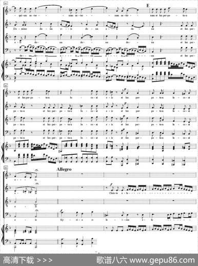 N°1Requiem（KV626）（萨克斯四重奏+钢琴伴奏）