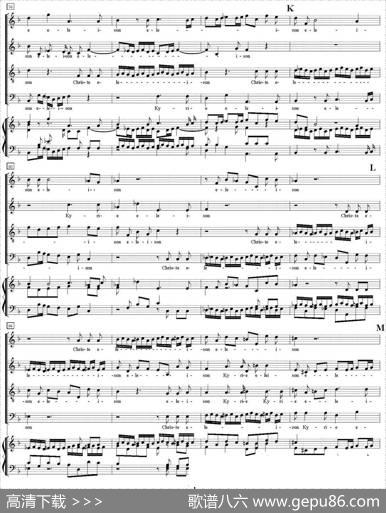 N°1Requiem（KV626）（萨克斯四重奏+钢琴伴奏）