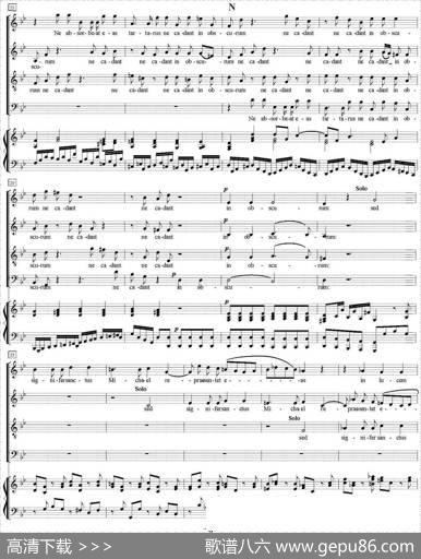 N°8DomineJesu（萨克斯四重奏+钢琴伴奏）