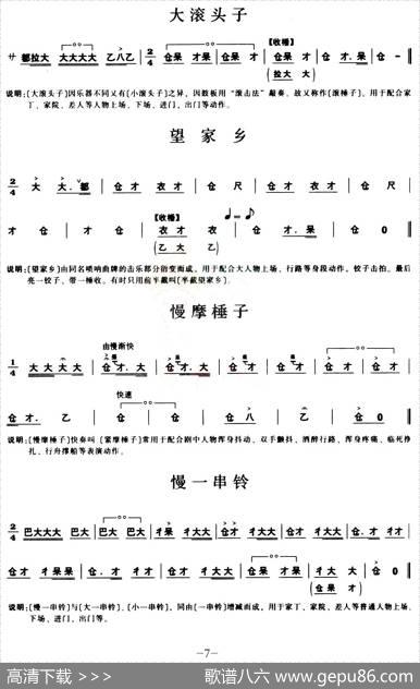 [秦腔]锣鼓谱