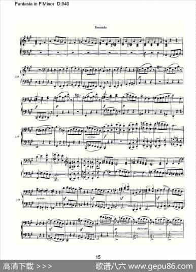 FantasiainFMinorD.940（F小调幻想曲D.940）