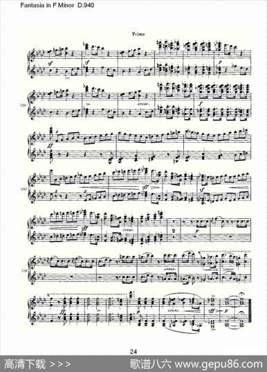FantasiainFMinorD.940（F小调幻想曲D.940）
