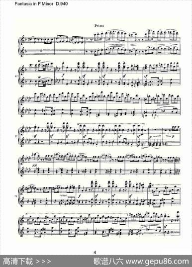 FantasiainFMinorD.940（F小调幻想曲D.940）