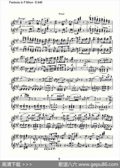 FantasiainFMinorD.940（F小调幻想曲D.940）