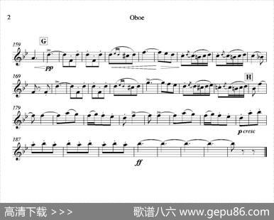 饮酒歌（管弦乐队2支双簧管分谱）|[意]威尔第