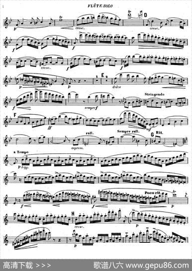 ConcertinoOp107（长笛协奏曲长笛独奏）|Chaminade（沙米娜德）