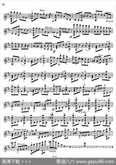 6首高级小提琴练习曲Op.13（3）|怀特