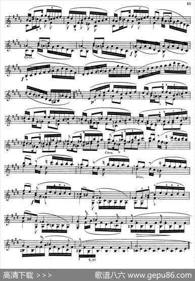 6首高级小提琴练习曲Op.13（5）|怀特