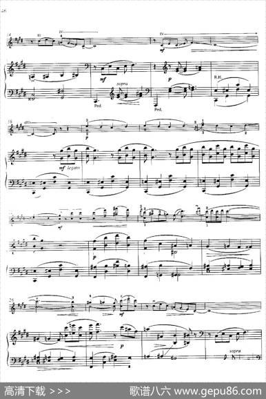 ThreePreludesforPiano·Ⅱ（为钢琴而作的三首前奏曲·Ⅱ）（小提琴+钢琴伴奏）|乔治·格什温曲，海菲茨改编