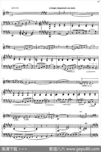 ThreePreludesforPiano·Ⅱ（为钢琴而作的三首前奏曲·Ⅱ）（小提琴+钢琴伴奏）|乔治·格什温曲，海菲茨改编