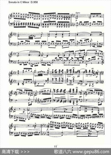 SonatainCMinorD.958（C小调奏鸣曲D.958）
