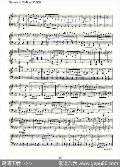 SonatainCMinorD.958（C小调奏鸣曲D.958）