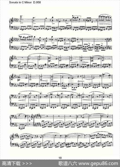 SonatainCMinorD.958（C小调奏鸣曲D.958）