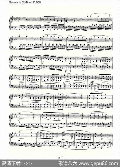 SonatainCMinorD.958（C小调奏鸣曲D.958）