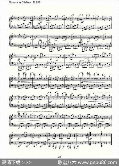 SonatainCMinorD.958（C小调奏鸣曲D.958）