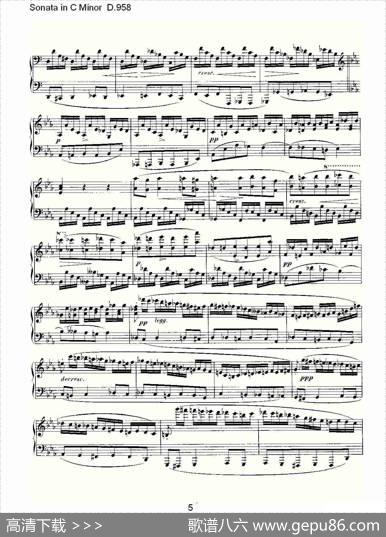 SonatainCMinorD.958（C小调奏鸣曲D.958）