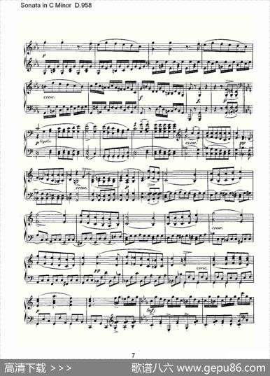 SonatainCMinorD.958（C小调奏鸣曲D.958）