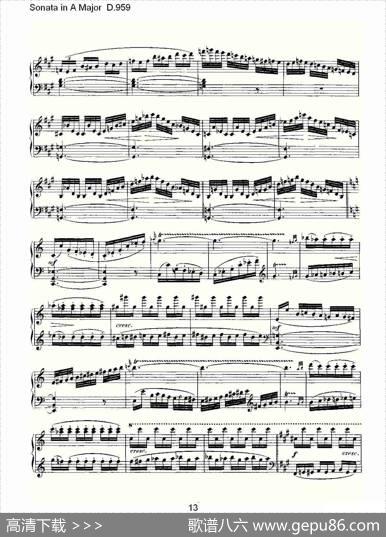 SonatainAMajorD.959（A大调奏鸣曲D.959）