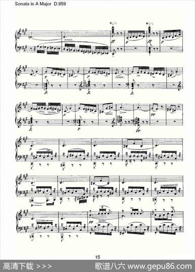 SonatainAMajorD.959（A大调奏鸣曲D.959）