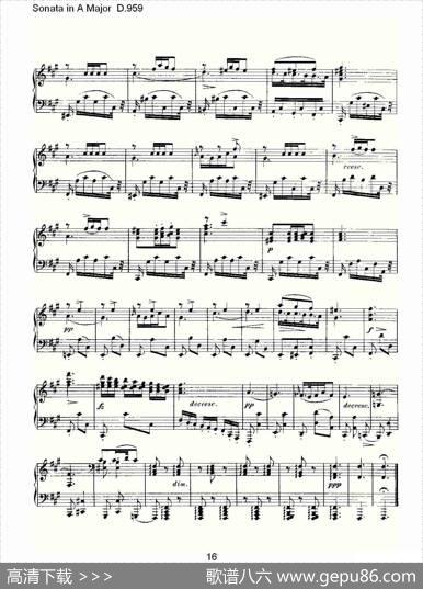 SonatainAMajorD.959（A大调奏鸣曲D.959）