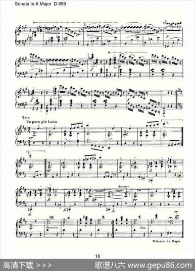 SonatainAMajorD.959（A大调奏鸣曲D.959）