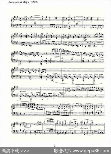 SonatainAMajorD.959（A大调奏鸣曲D.959）