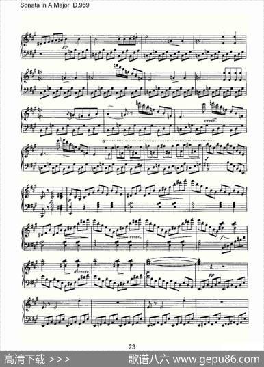 SonatainAMajorD.959（A大调奏鸣曲D.959）