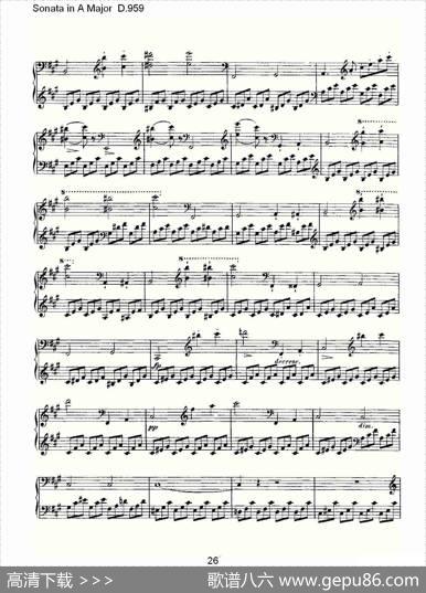 SonatainAMajorD.959（A大调奏鸣曲D.959）