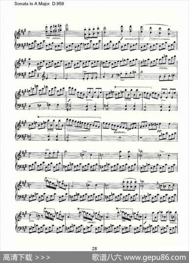 SonatainAMajorD.959（A大调奏鸣曲D.959）