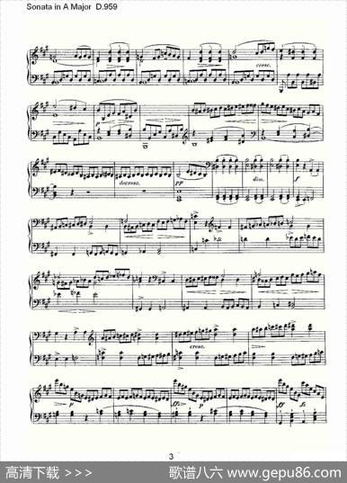 SonatainAMajorD.959（A大调奏鸣曲D.959）