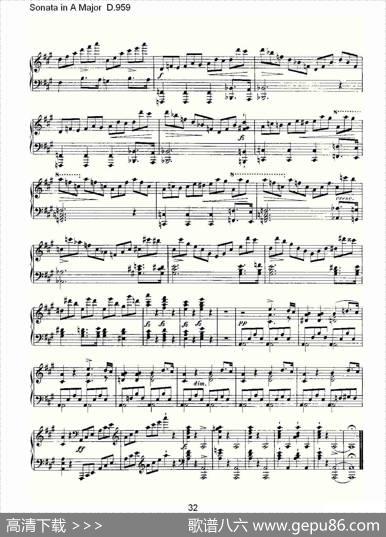 SonatainAMajorD.959（A大调奏鸣曲D.959）