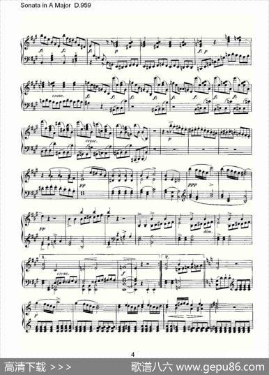 SonatainAMajorD.959（A大调奏鸣曲D.959）