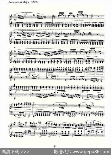 SonatainAMajorD.959（A大调奏鸣曲D.959）