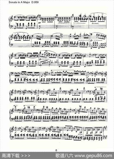 SonatainAMajorD.959（A大调奏鸣曲D.959）